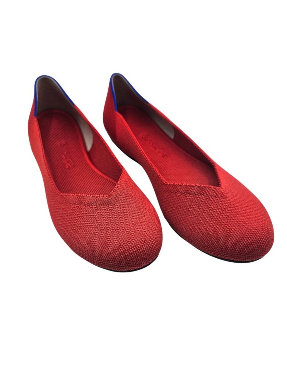 EUC Rothy’s The Flat Women’s Bright Red Slip-On‎ Round Toe Flats | 8.5